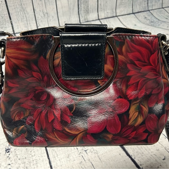 Patricia Nash Rustic Mums Satchel/Crossbody - Picture 2 of 7